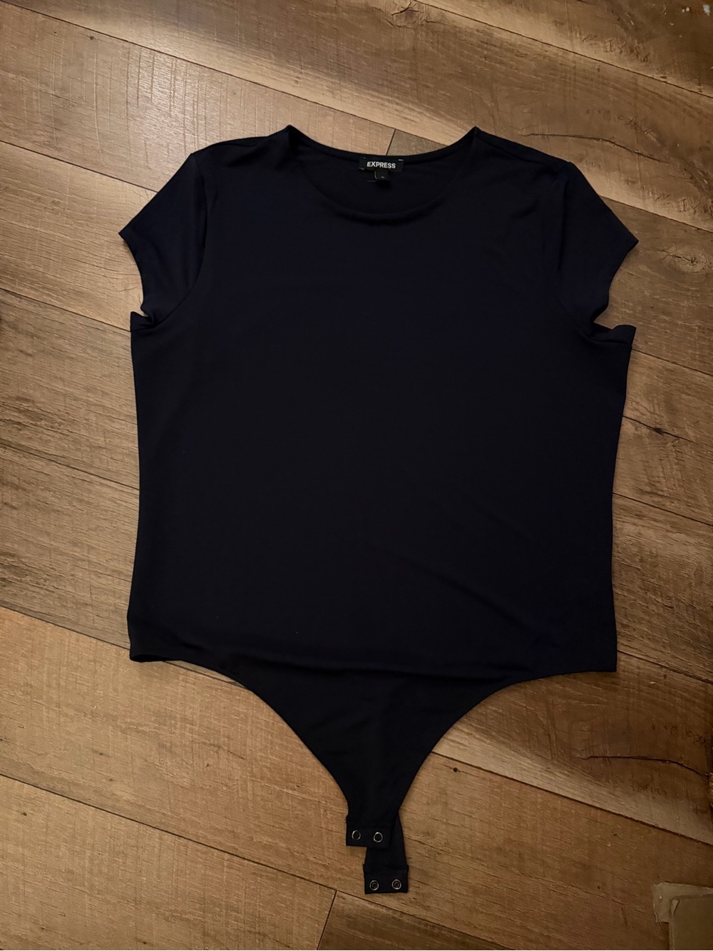 Express Black Short Sleeve Bodysuit